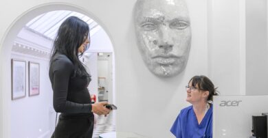 patient in dentist reception