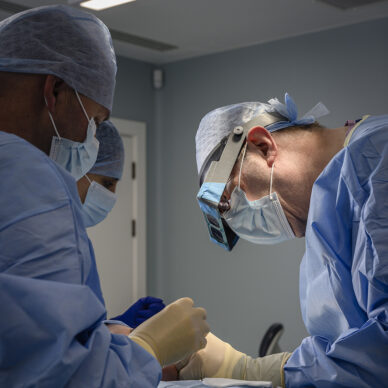 maxillofacial surgeons in theatre
